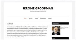 Desktop Screenshot of jeromegroopman.com