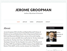 Tablet Screenshot of jeromegroopman.com